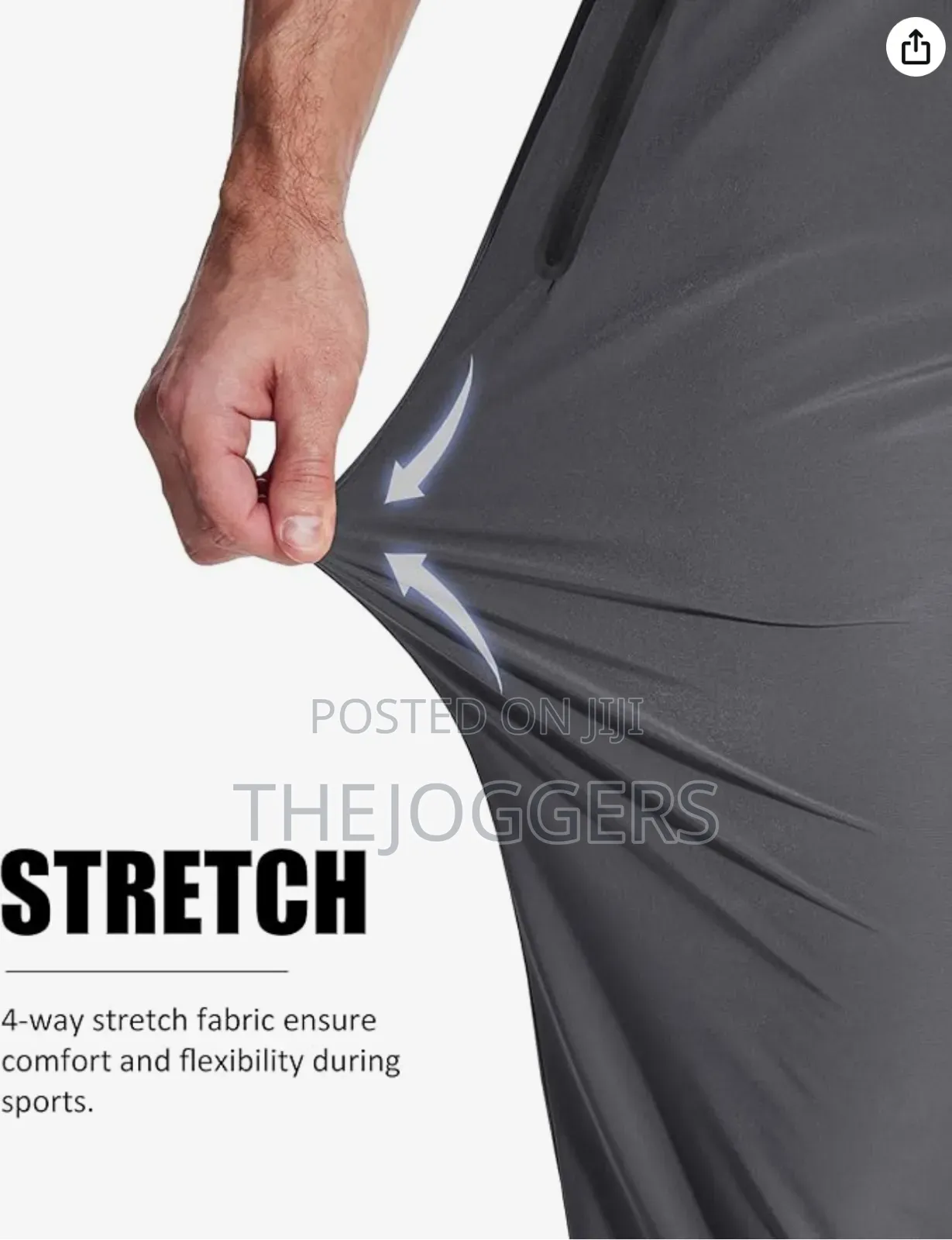 Men's Lightweight Quick Dry Casual Jogger Gym Hiking Pant With Pockets