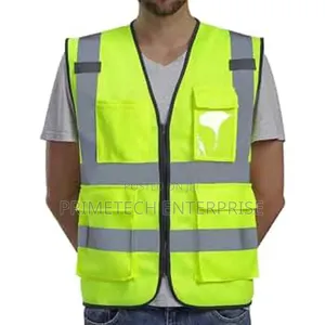 Reflective Vest With Zip And Pockets
