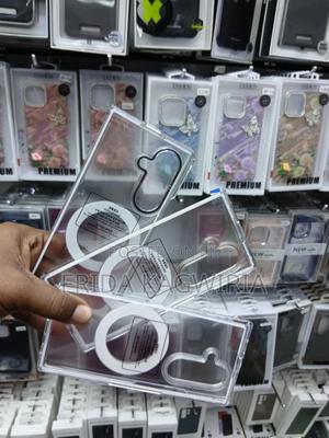 Samsung Galaxy Fold 7 Clear Back Cover With Stand And Wireless Charge