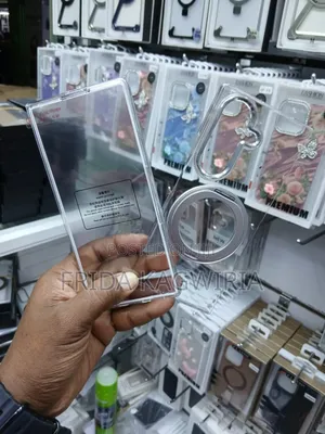 Samsung Galaxy Fold 7 Clear Back Cover With Stand And Wireless Charge