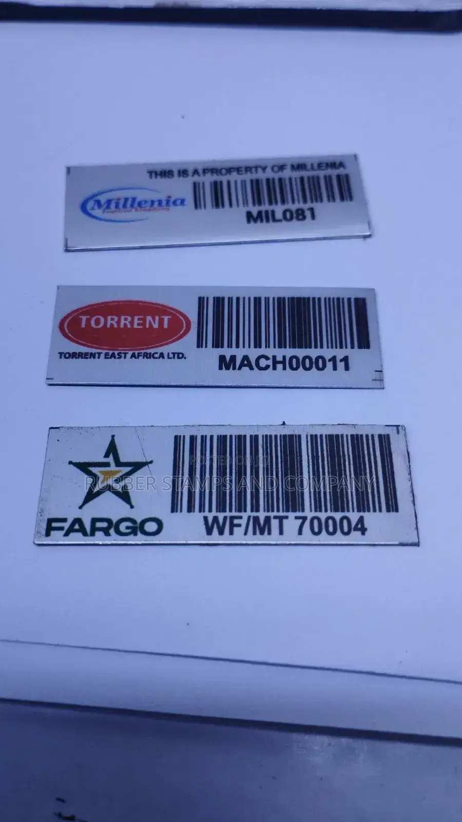 Asset Tags With Barcodes or Qr Code