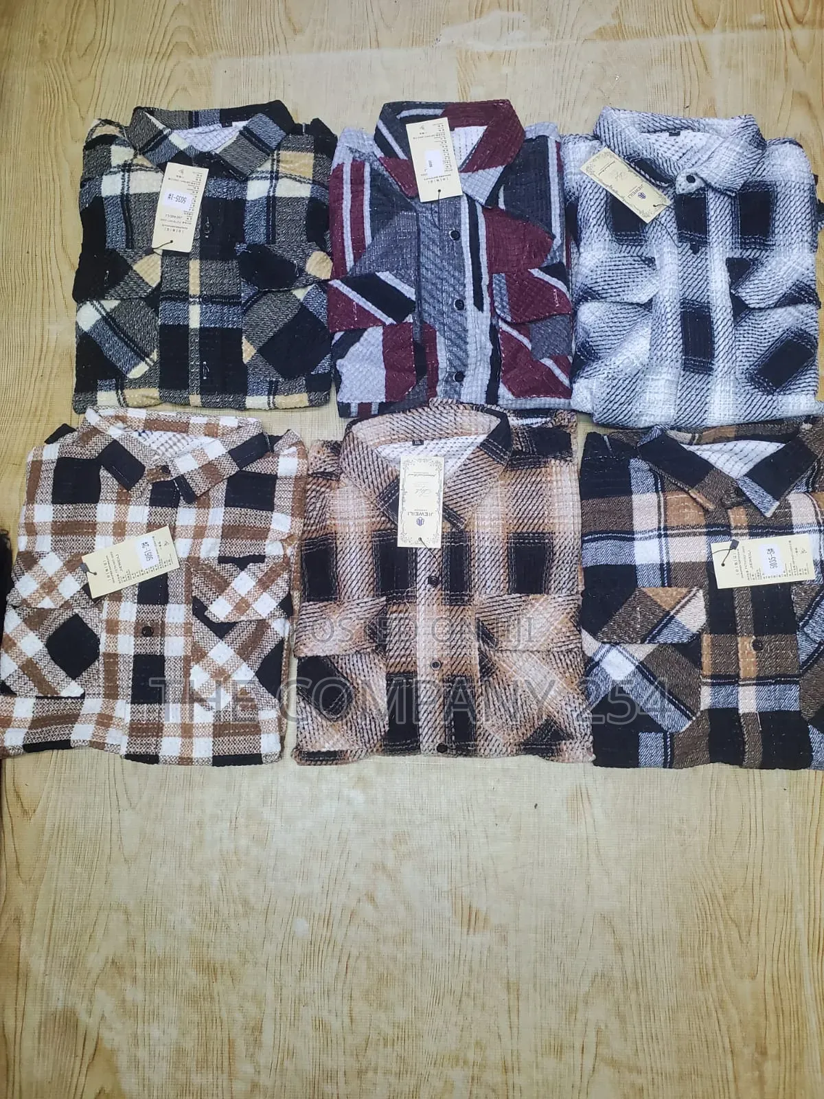 Quality Cotton Long-Sleeved Collar Checked Unisex Casual Flannel Shirt