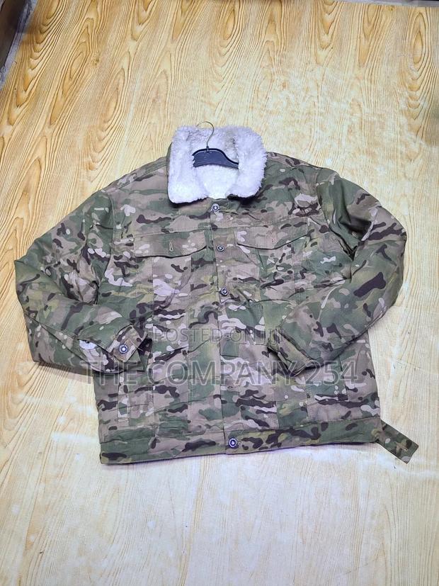 Quality Combat Camouflage Warm Zipper Designer Jackets - thumbnail 4