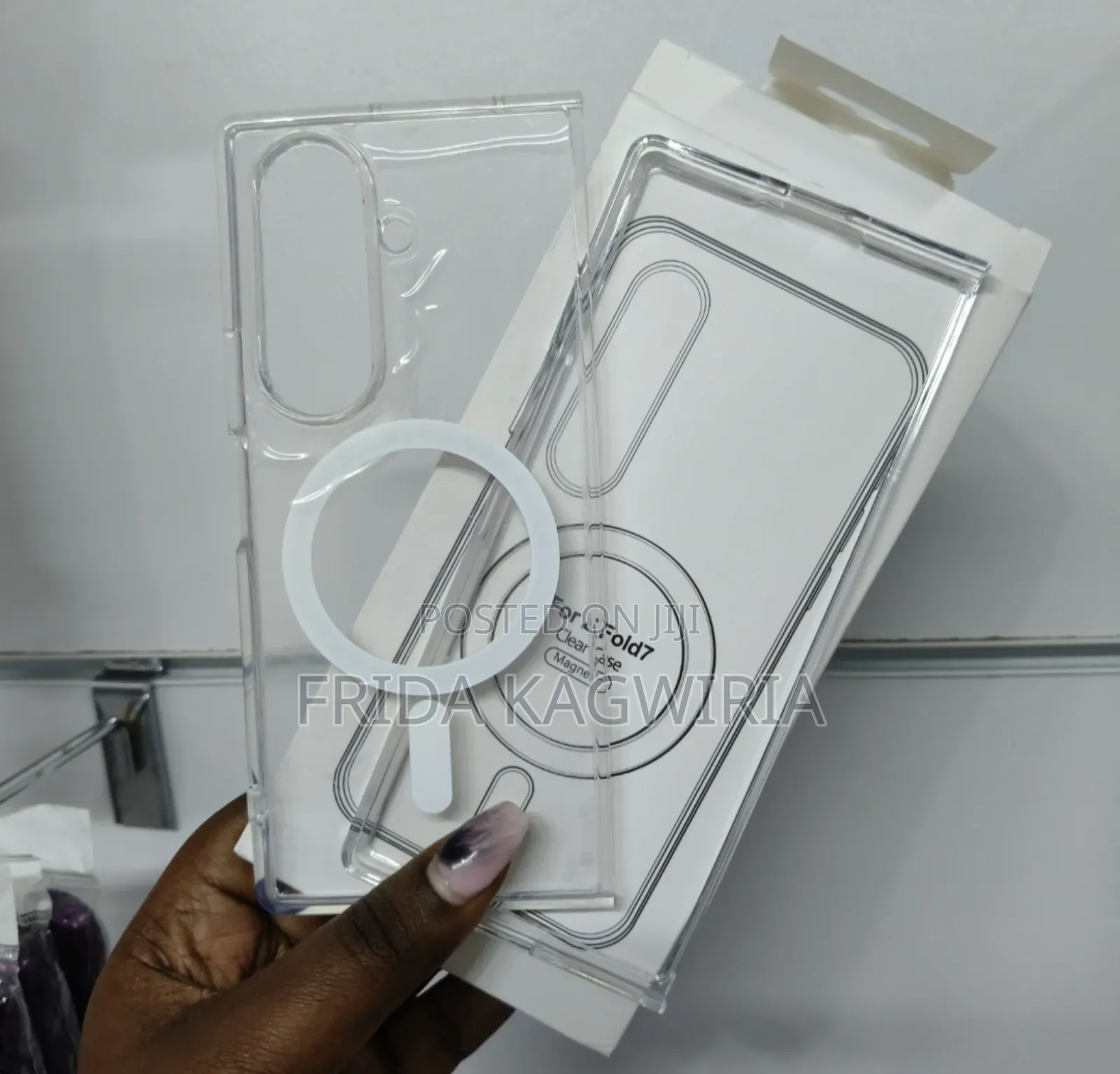 Samsung Galaxy Fold 7 Clear Magsafe Back Case