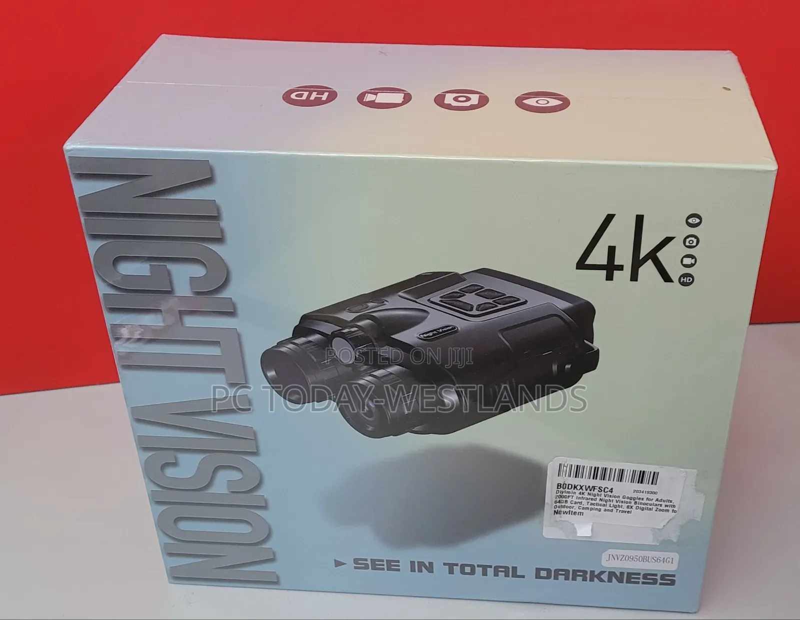 Night Vision Goggles 2000 Feet Infrared Binoculars + 64gb