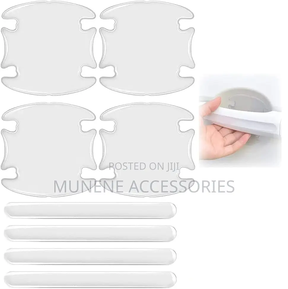 8 Pieces Car Door Handle Protective Handles and Self Adhesive