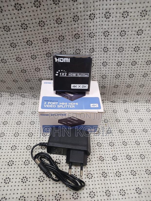1x2 Hdmi Splitter – X Mini Video Splitter With Power Adapter - main view