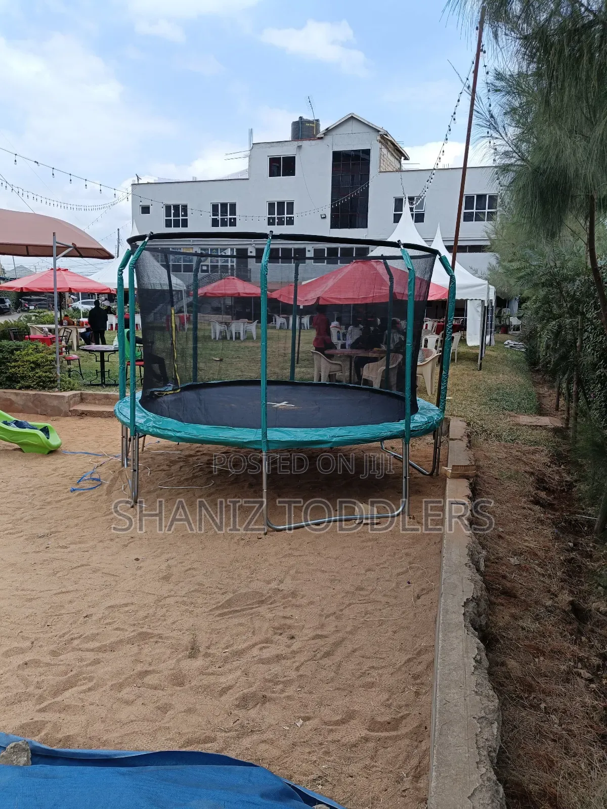 Outdoor 10ft Galvanized Trampoline