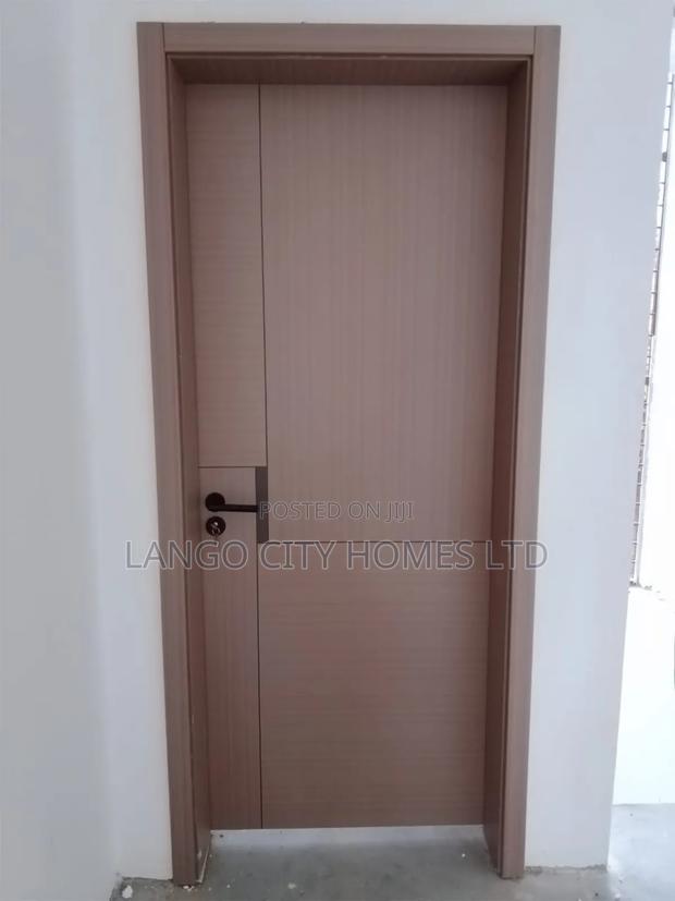 Modern Brown Interior Door Wooden