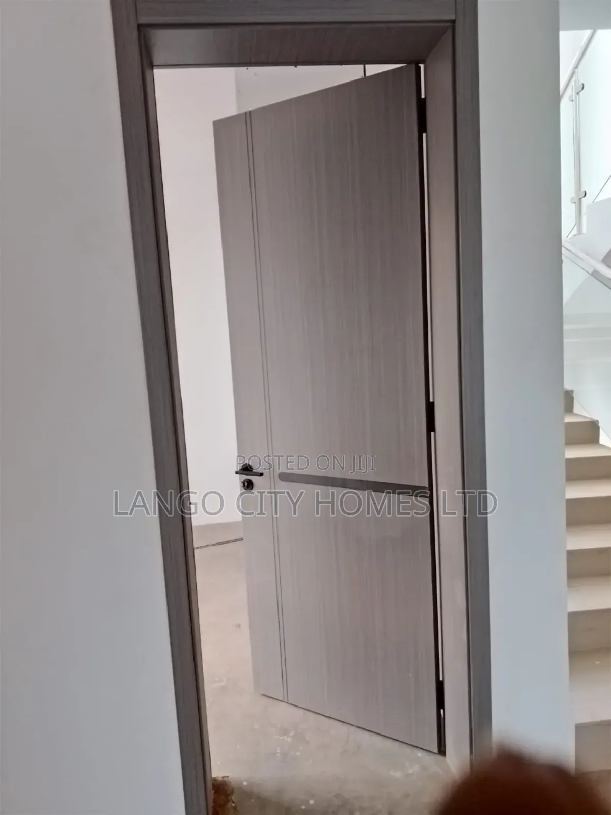 Grey Solid Modern Interior Doors