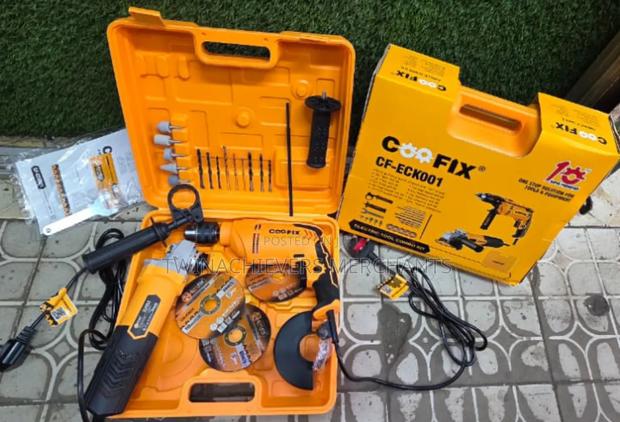 Quality Drill+Grinder Combo Set Toolbox - main view