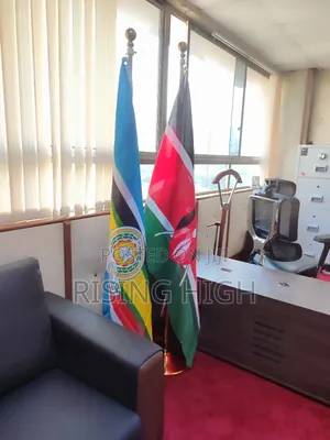 Golden Flag Display Stand – Durable Sleek