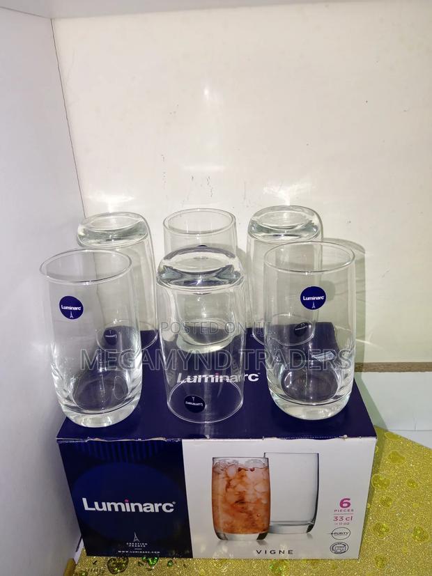 6pc Luminarc Vigne Glasses/Water Juice Glass