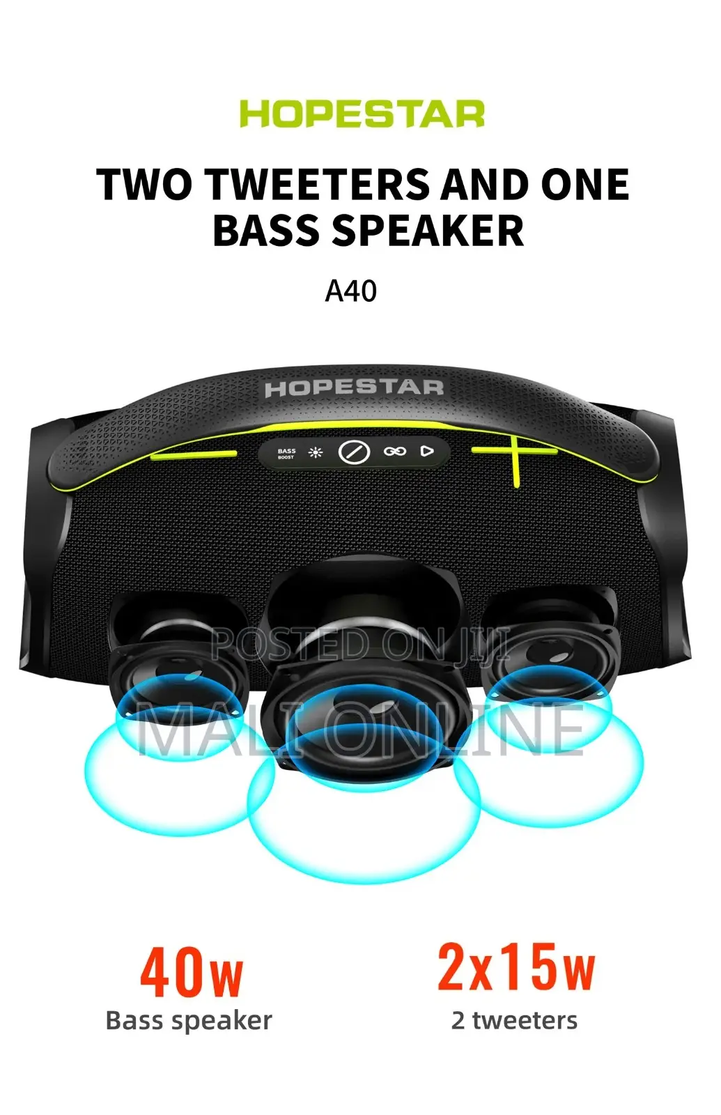 Hopestar A40 70w Portable Wireless Bluetooth Speaker Ipx8 12000mah