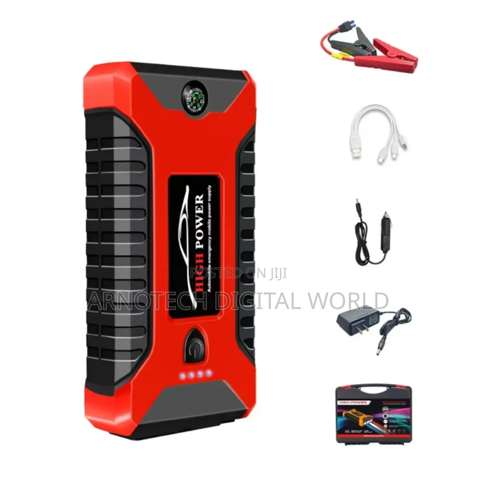 Multifunction Car Power Bank Jumpstarter With Air Compressor