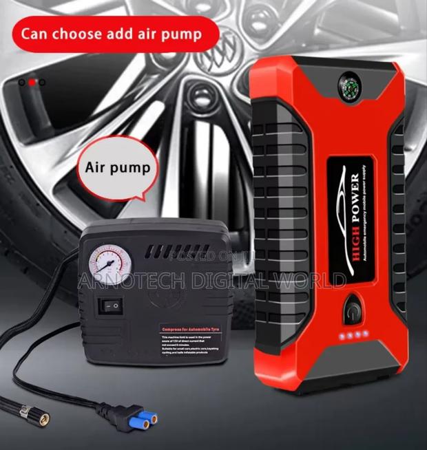Multifunction Car Power Bank Jumpstarter With Air Compressor - thumbnail 2