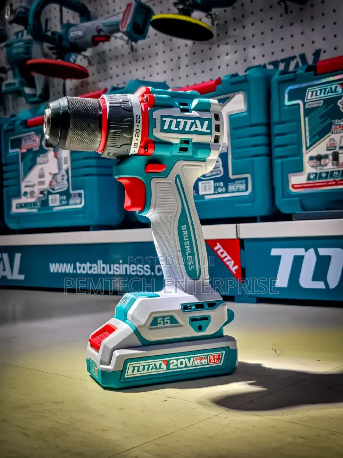 Total Compact Brushless Cordless Impact Drill 20v