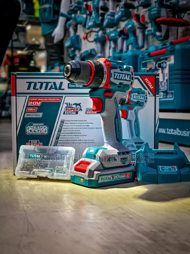 Total Compact Brushless Cordless Impact Drill 20v - thumbnail 2