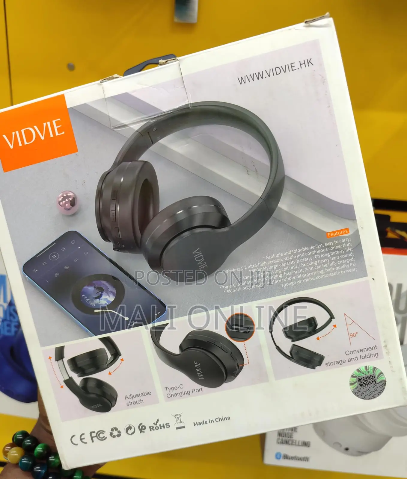 Vidvie Bbh2109 Over-ear Bluetooth 5.2 Headphones 70h Playtime