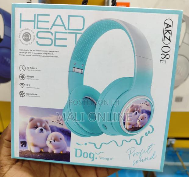 Akz-08 Cute Pet Ear Bluetooth 5.3 Wireless Foldable Over-ear Headset - thumbnail 5