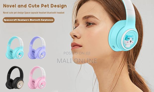 Akz-08 Cute Pet Ear Bluetooth 5.3 Wireless Foldable Over-ear Headset - thumbnail 8