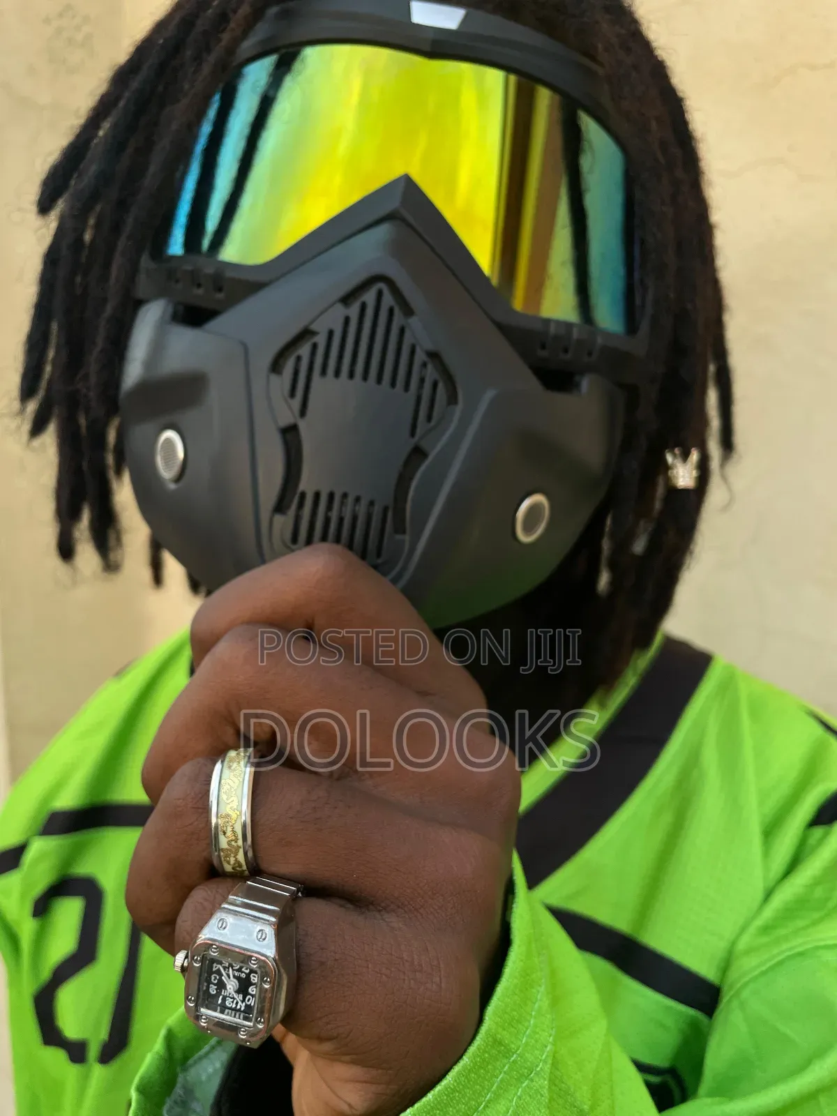 Motorcycle Mask / Biker Full Face Mask// Detachable