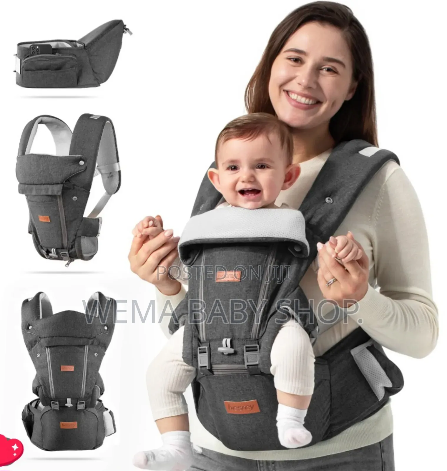 Baby Carrier With A Hip Seat