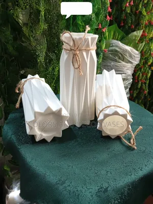 Beautiful White Plastic Vases