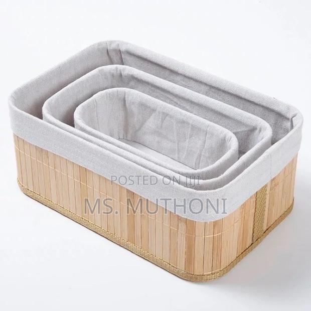 3pcs Multi-Function Woven Baskets ; Decorative / Storage Baskets