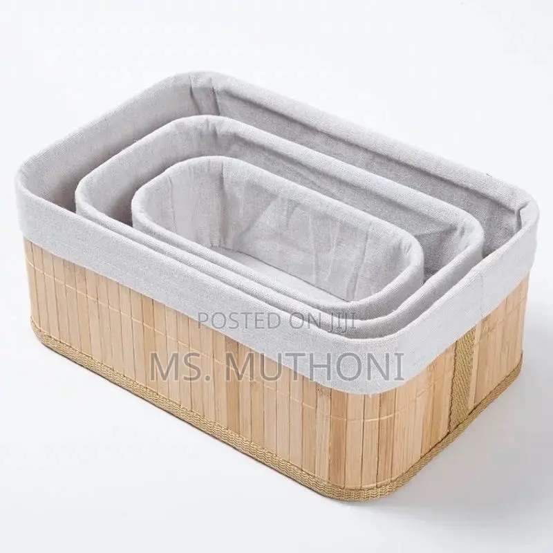 3pcs Multi-Function Woven Baskets ; Decorative / Storage Baskets