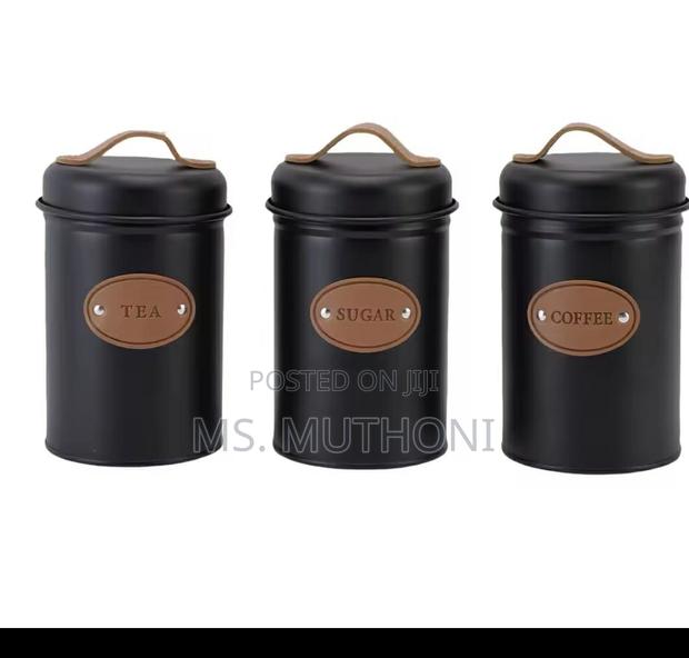Set of 3,Rustic Large Pantry Jars - thumbnail 6