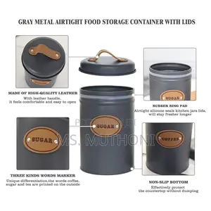 Set of 3,Rustic Large Pantry Jars