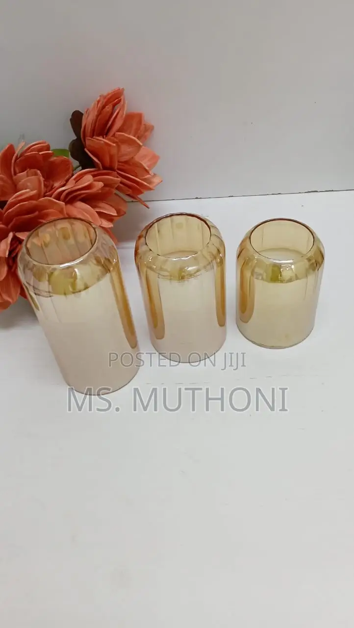 Glass Led Flameless Decorative Candles