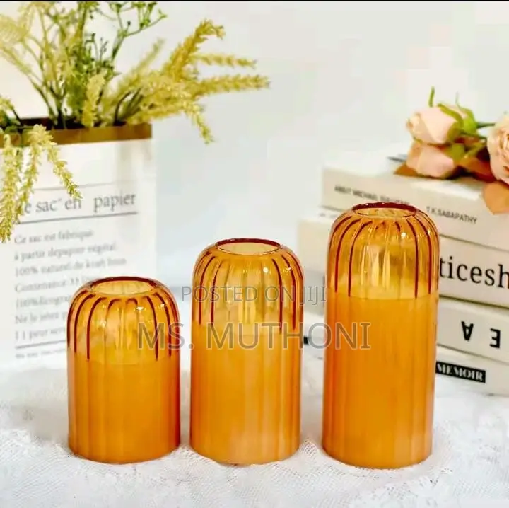 Glass Led Flameless Decorative Candles