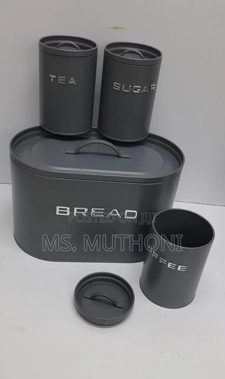 Retro 4 Piece Bread Bin Set