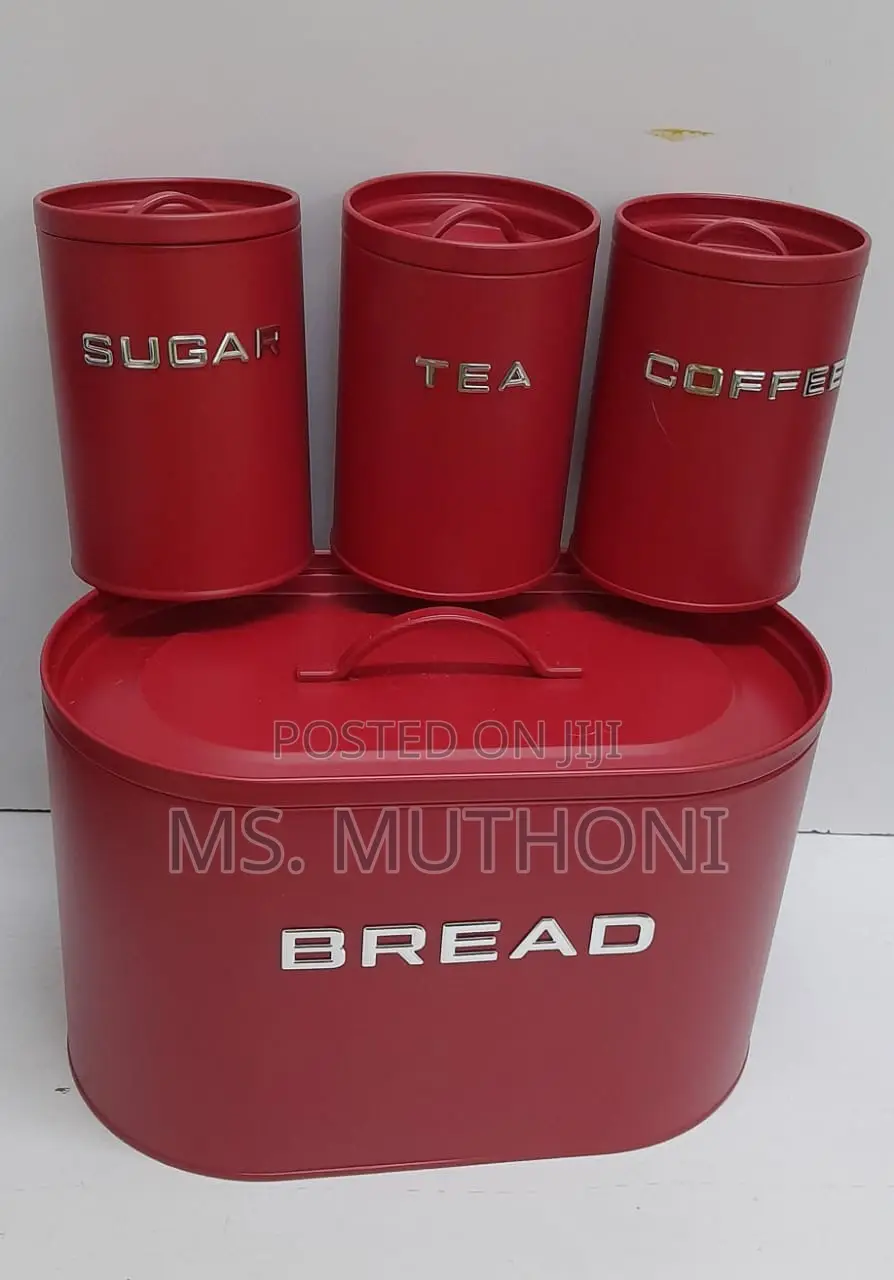 Retro 4 Piece Bread Bin Set