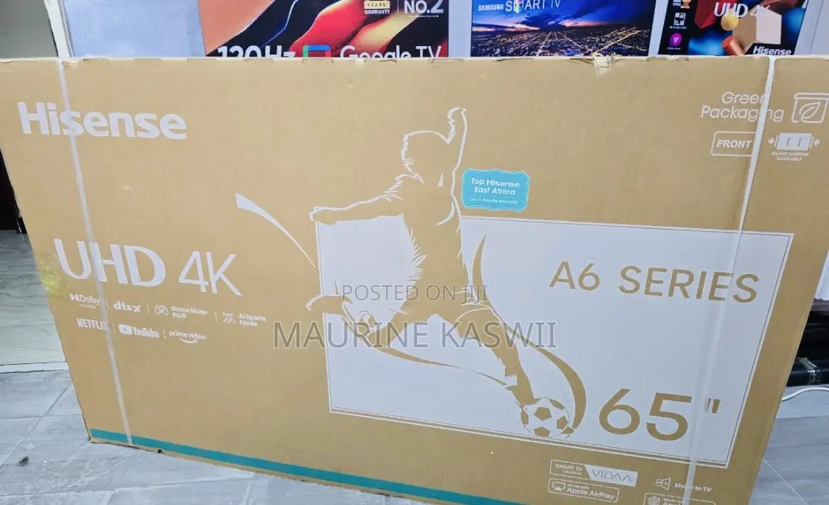 Hisense 65” Vida TV 65 A6”(Offer)