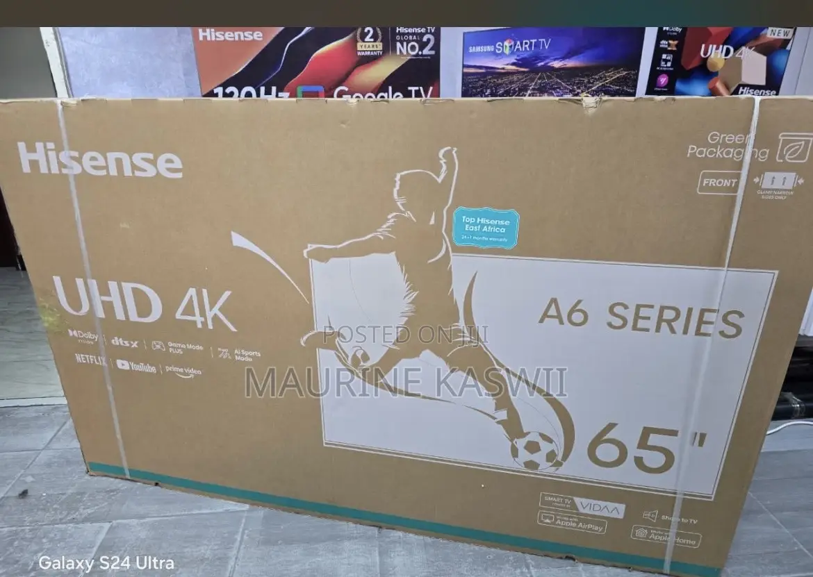 Hisense 65” Vida TV 65 A6”(Offer)