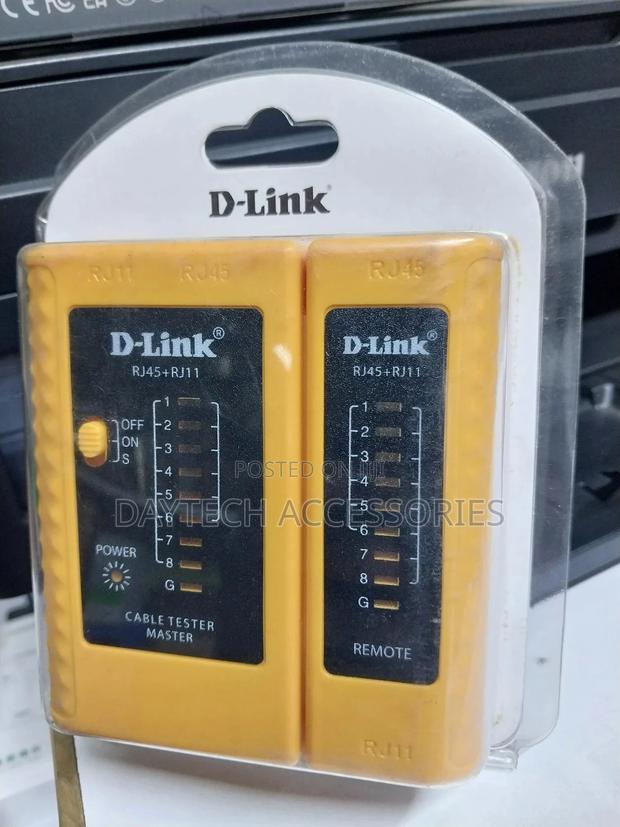 D-Link Cable Tester – Detected Cable Type: Rj-11,Rj-45