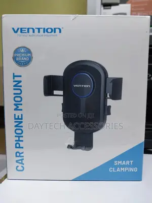 Vention One Touch Clamping Car Phone Mount With Suction Cup