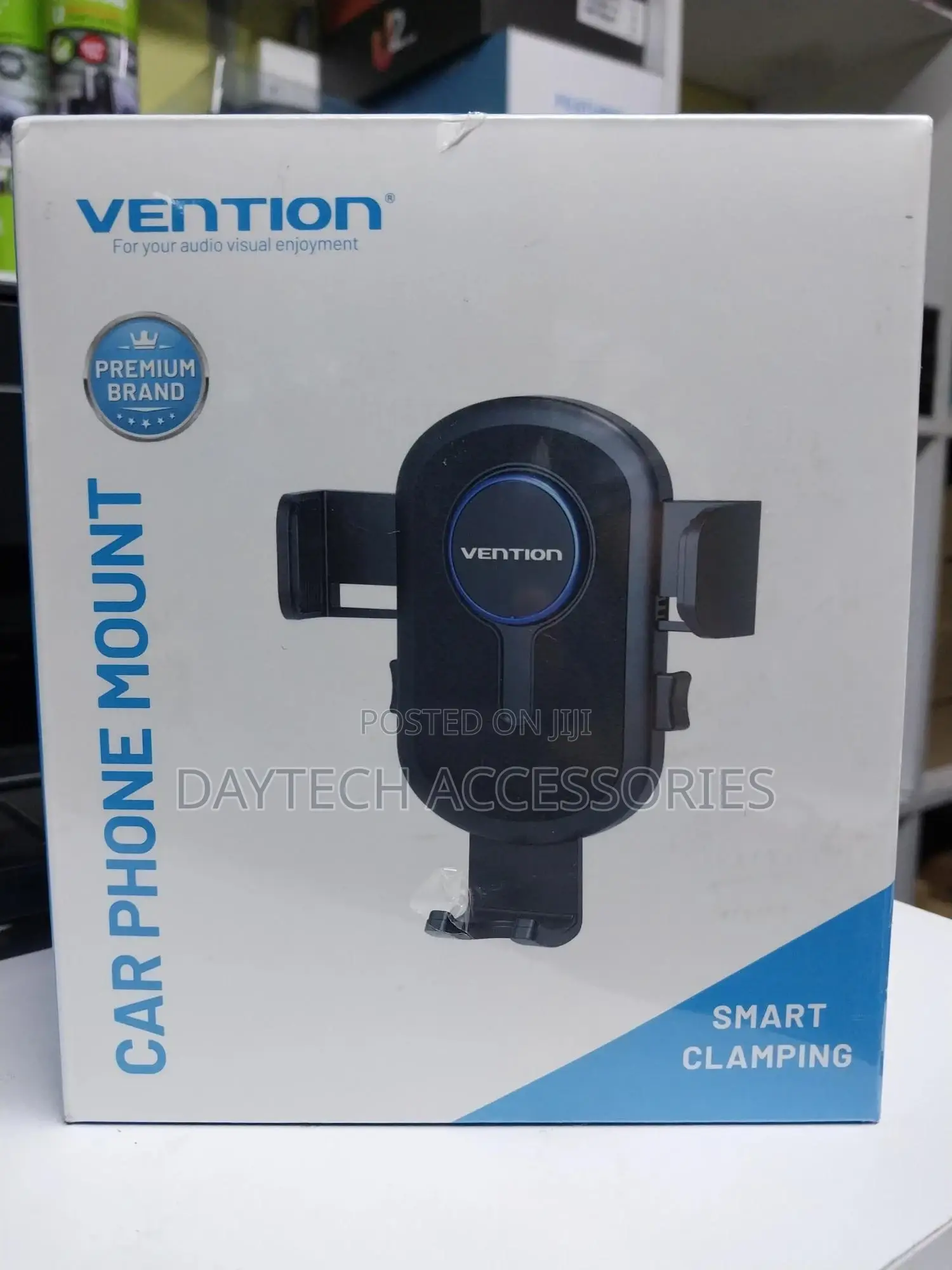 Vention One Touch Car Phone Mount With Suction Cup - Black