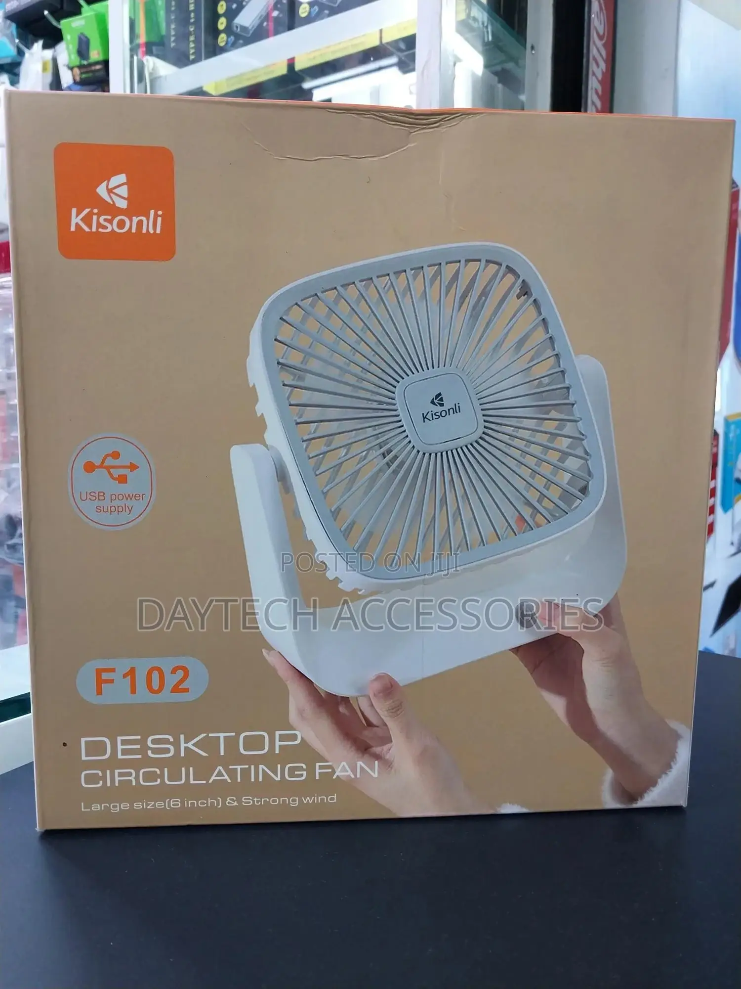 Kisonli F-102 Mini Portable Desktop Fan