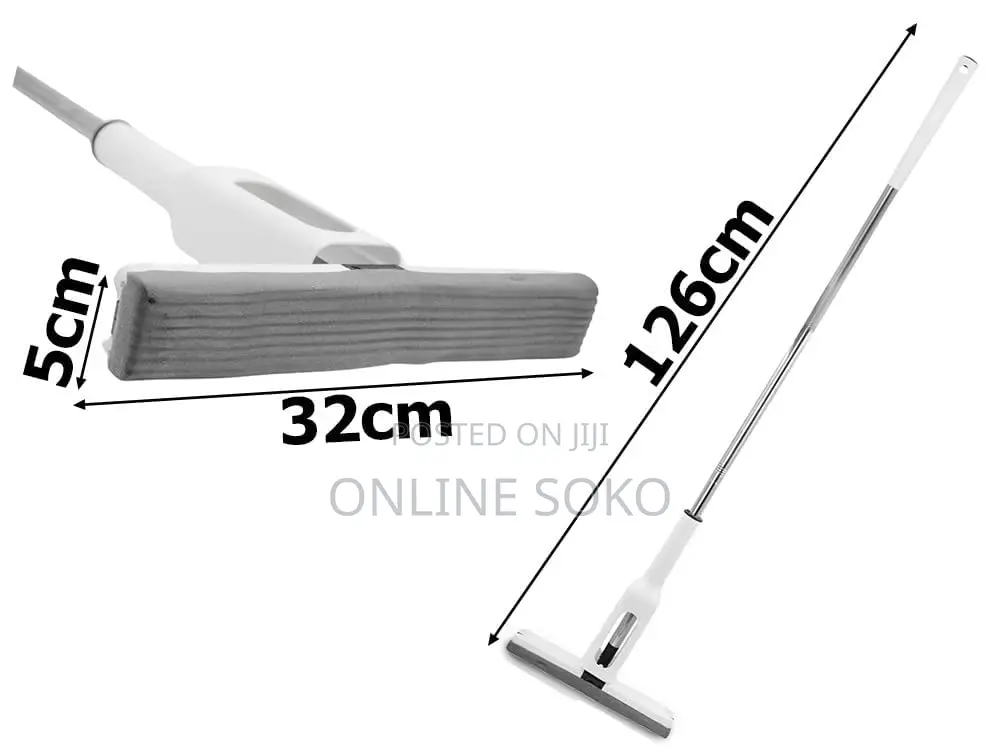 Adjustable Self-Squeezing Wet Dry Floor Magic Cotton Mop