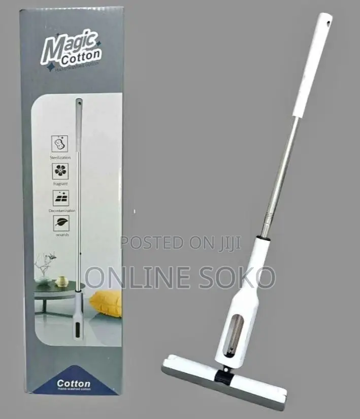 Adjustable Self-Squeezing Wet Dry Floor Magic Cotton Mop