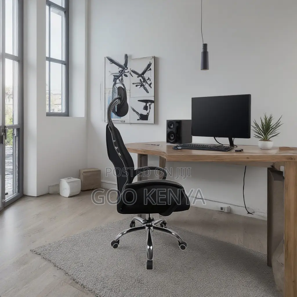 Office Chair ; Adjustable Swivel High Back Headrest Chair