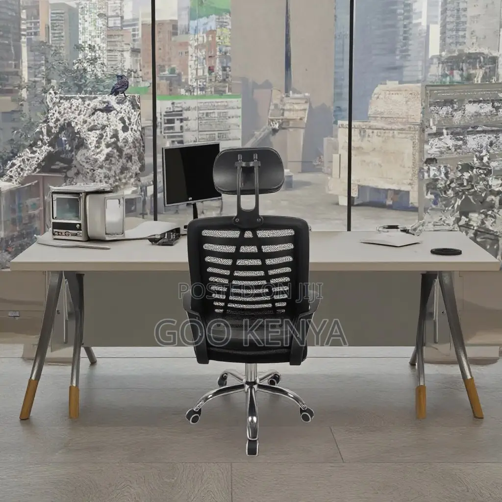 Office Chair ; Adjustable Swivel High Back Headrest Chair
