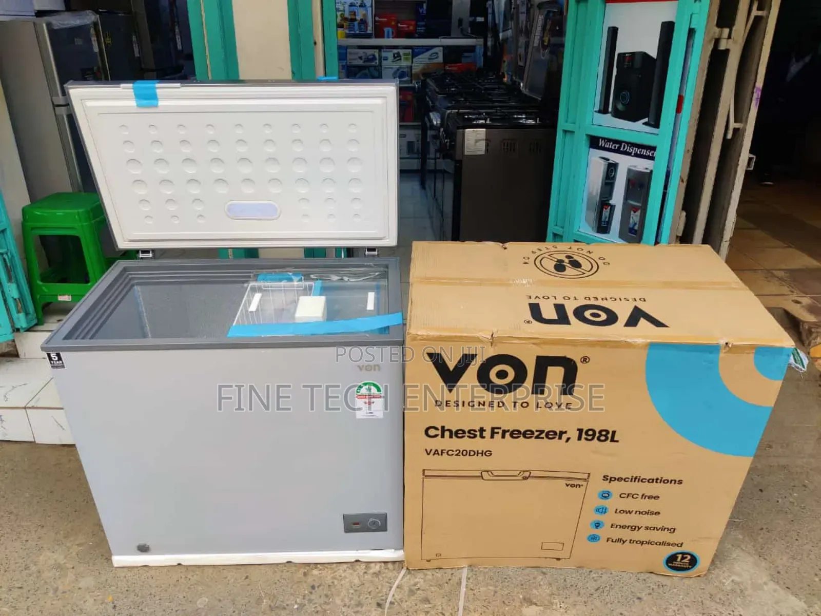 Von Chest Freezer 198litres