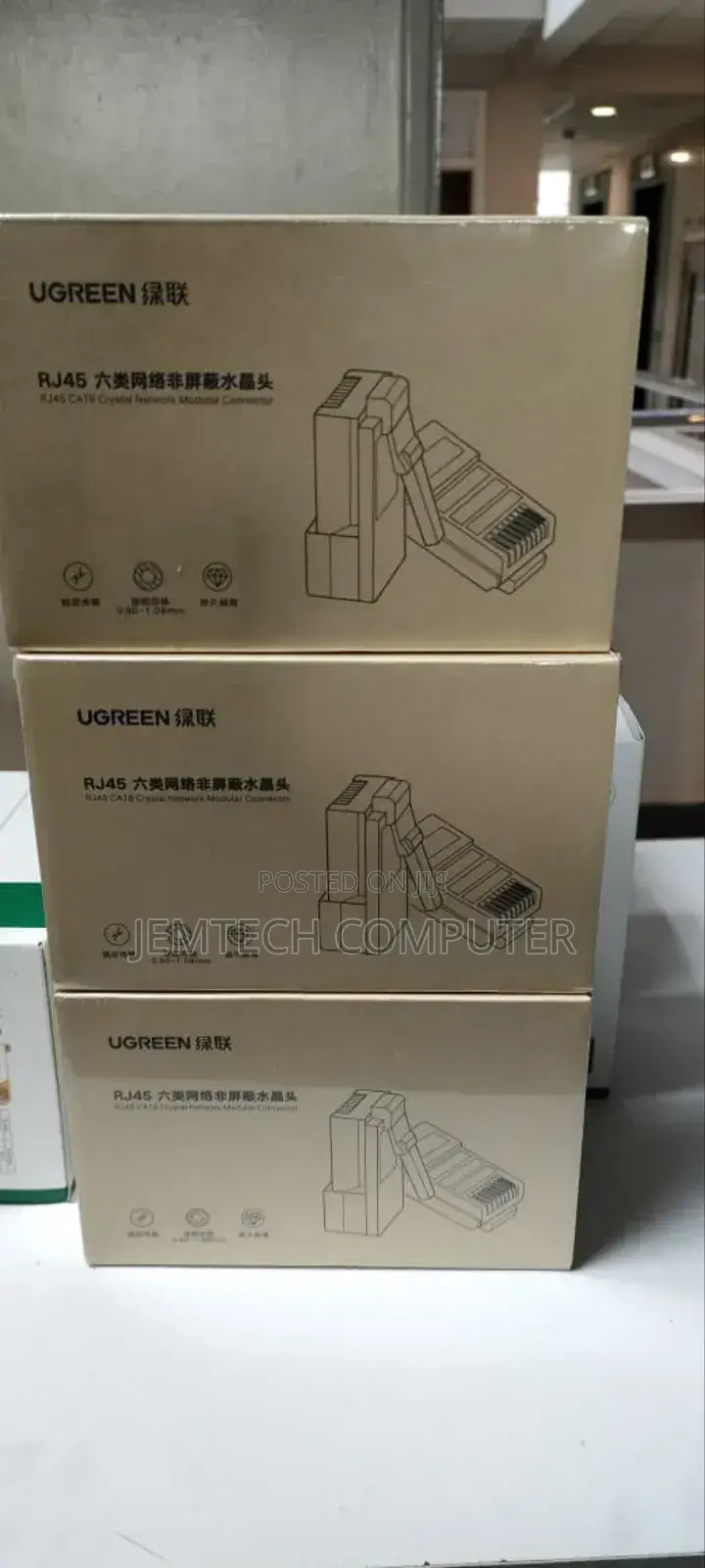 Cat 6 Ugreen Plugs 100pack