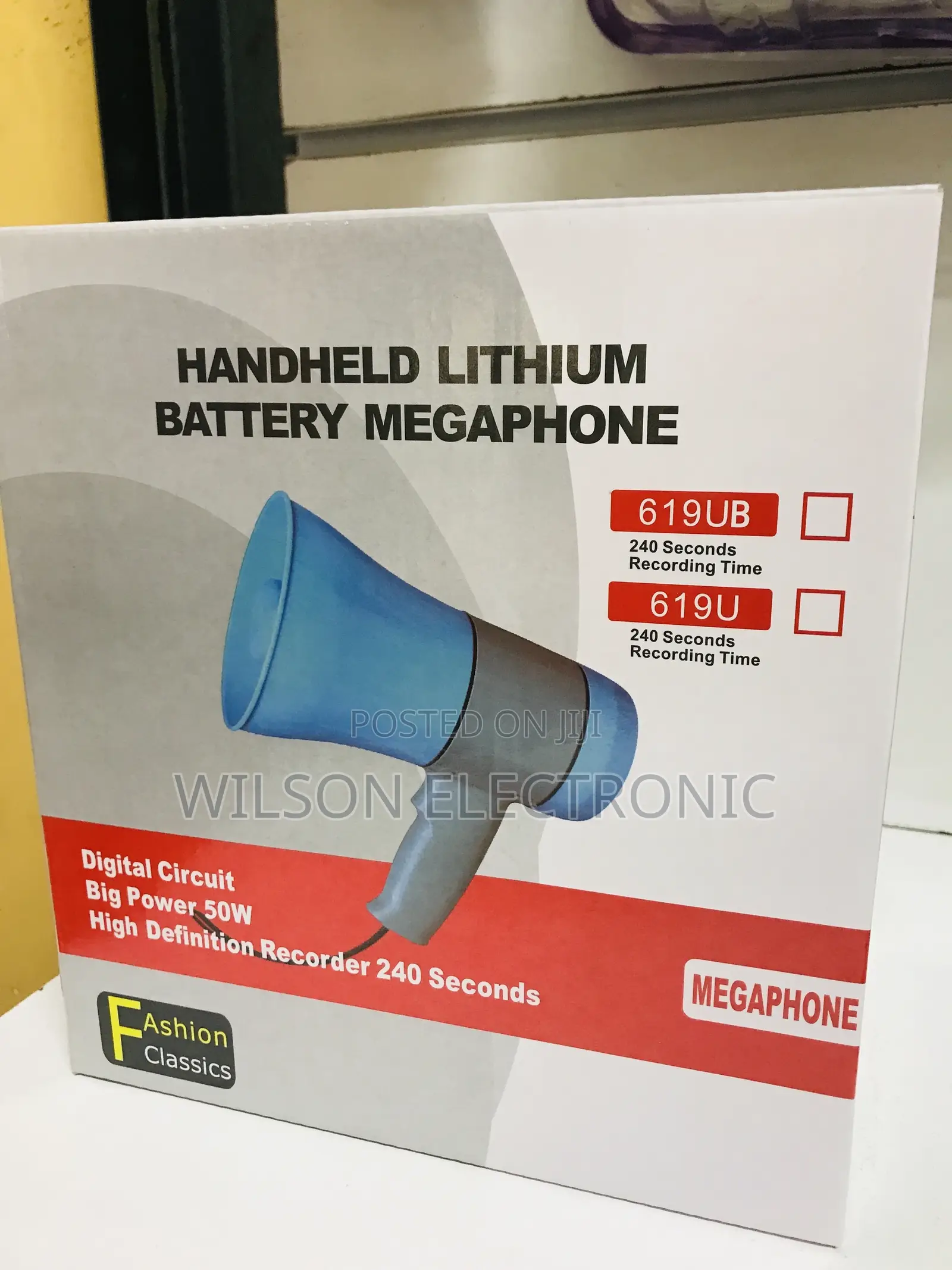 Handheld Lithium Battery Megaphone. 50w