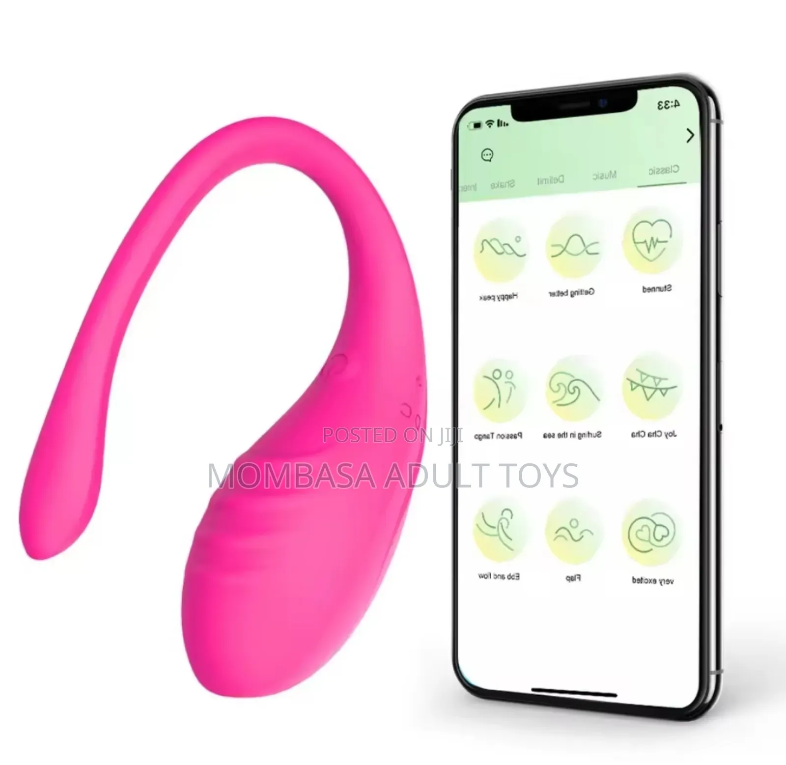 App Controlled Vaginal Vibrator. G Spot 9 Speed